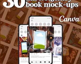 Fantasy Romance Author Instagram Templates Editable on Canva