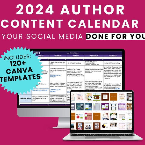 2024 Author Content Calendar