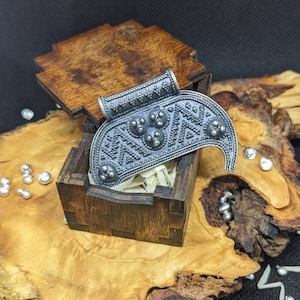 Slavic Lunitsa or Lunula Moon Pendant  Fertility and Good Luck  Sterling Silver