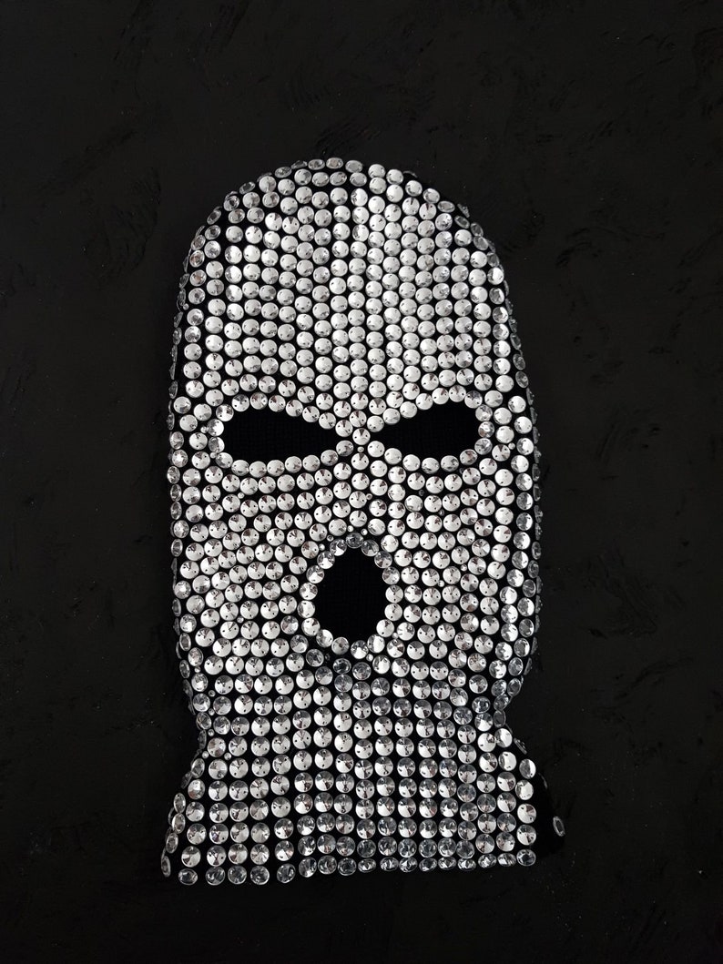 Crystal ski mask.burning man