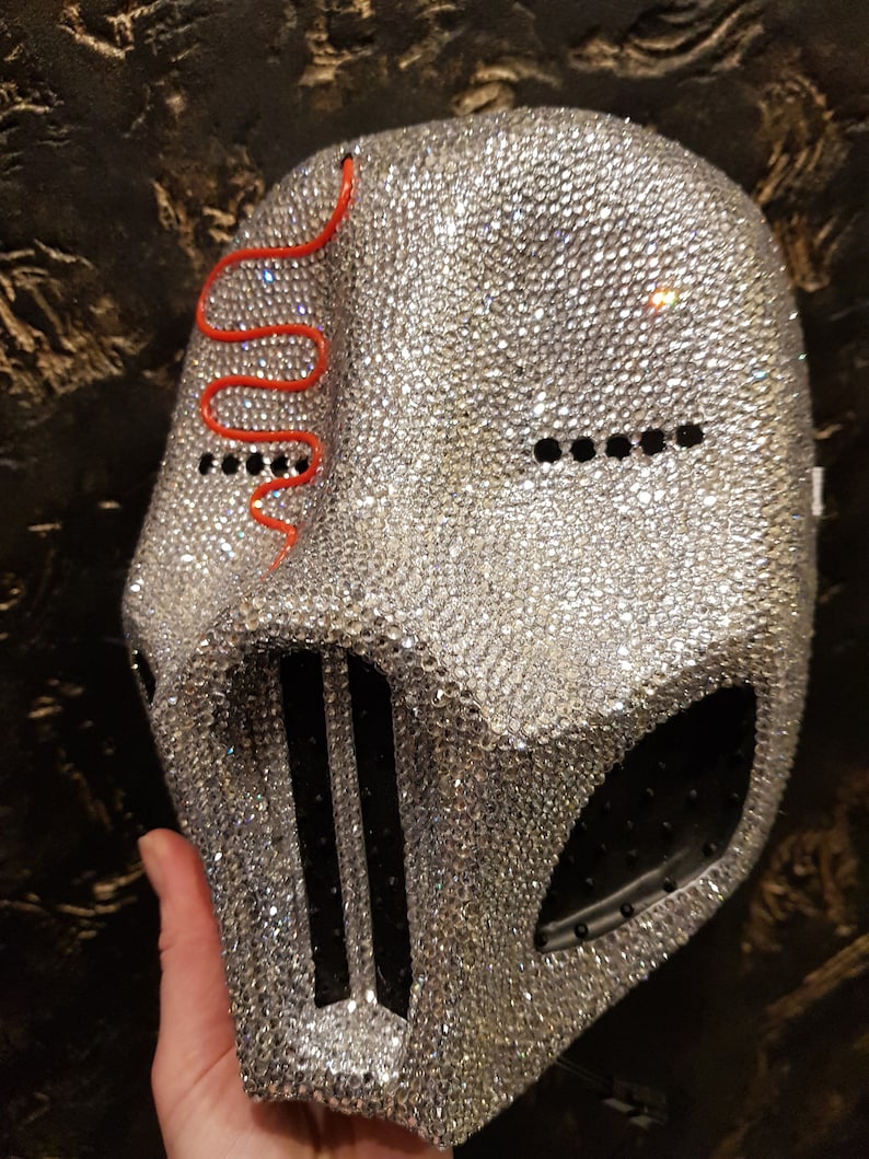 Crystalized Sickick Dj Mask Sick Mask With Light Etsy UK