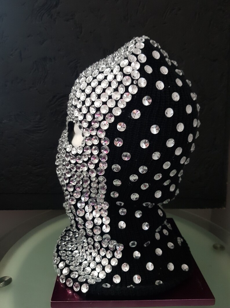 Crystal ski mask.burning man