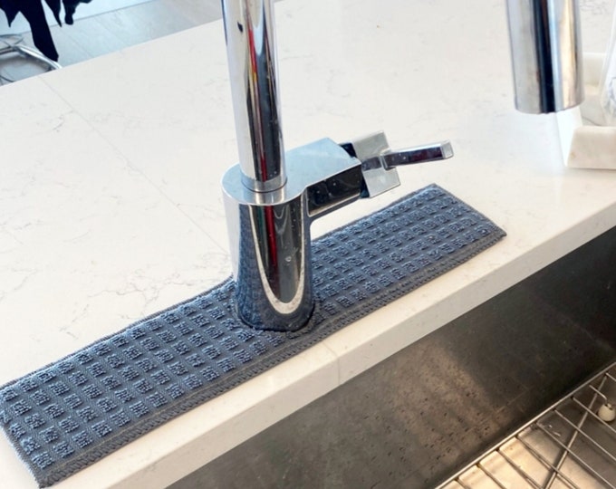 Faucet Splash Catcher - Kitchen Faucet Bib - Kitchen Faucet Drip Catcher - Kitchen Sink Splash Catcher
