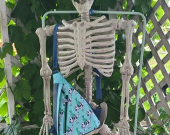 Alien Cow Triangle Sling Bag - UFO Abduction Crop Circle Cross Front Purse