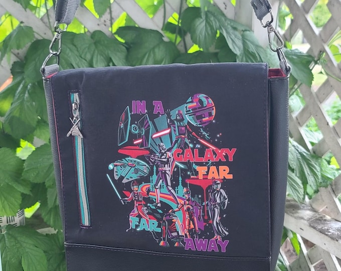 Galaxy Far Away Messenger Bag - Retro Star Space Wars Unisex Bag
