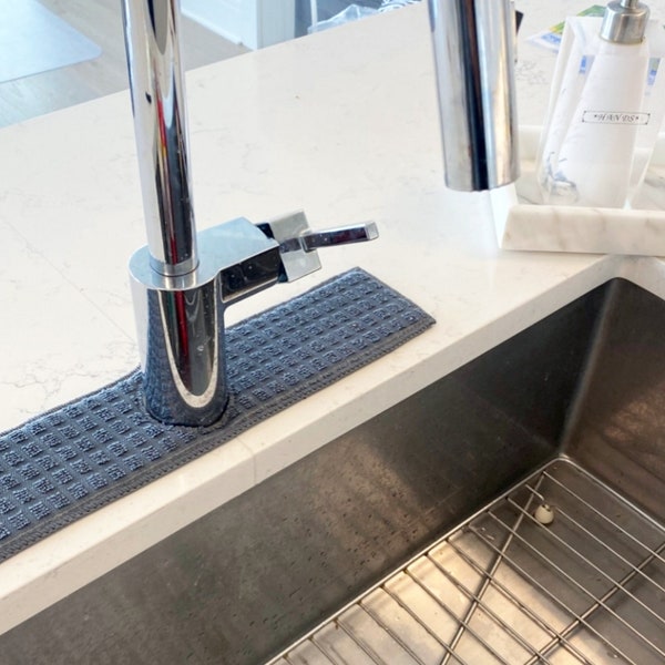 Faucet Splash Catcher - Kitchen Faucet Bib - Kitchen Faucet Drip Catcher - Kitchen Sink Splash Catcher
