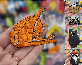 Cat Patches - Iron On - Cute Kitty Badges