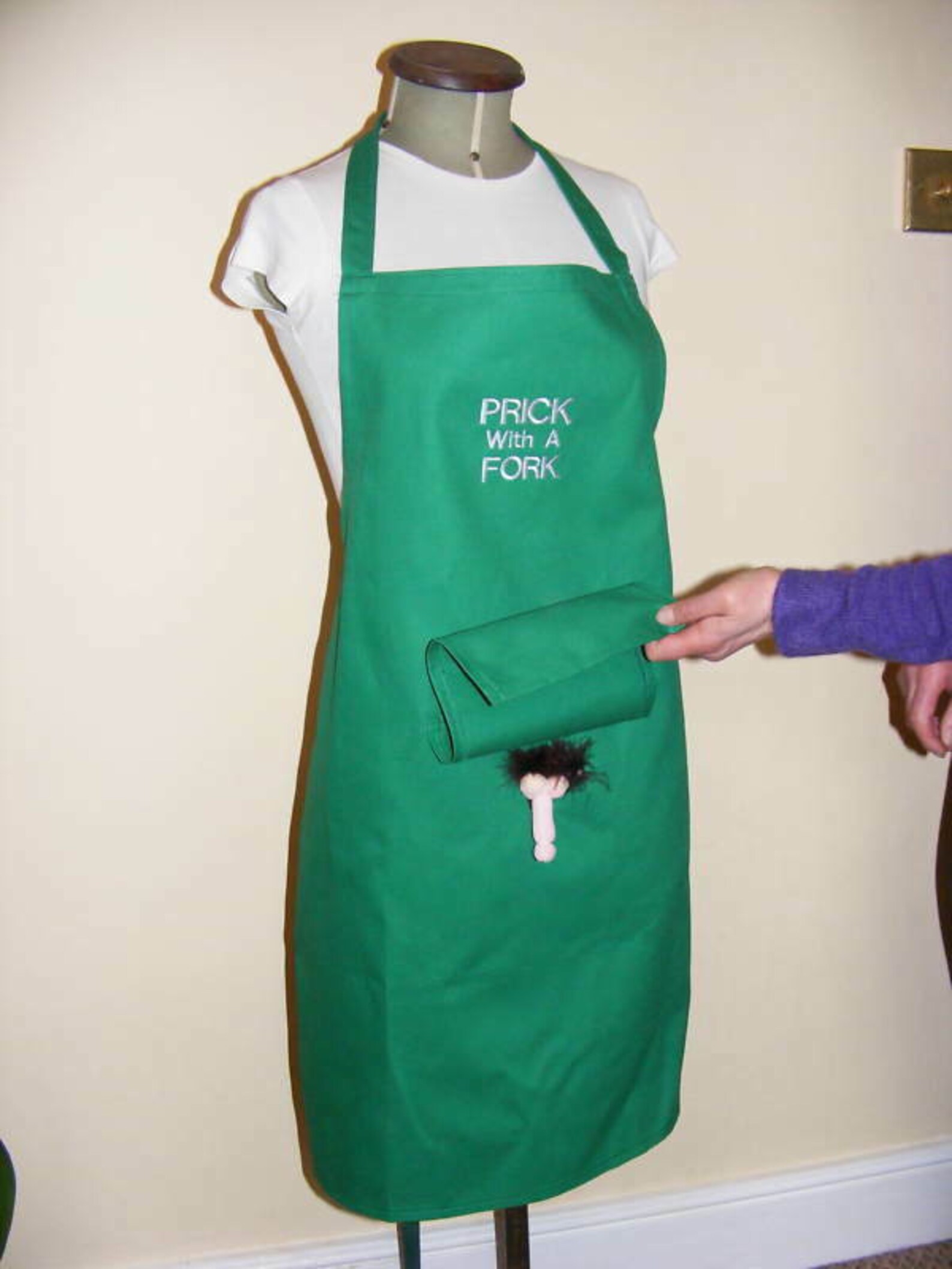 Secret Willy novelty apron funny embroidered with Prick Etsy