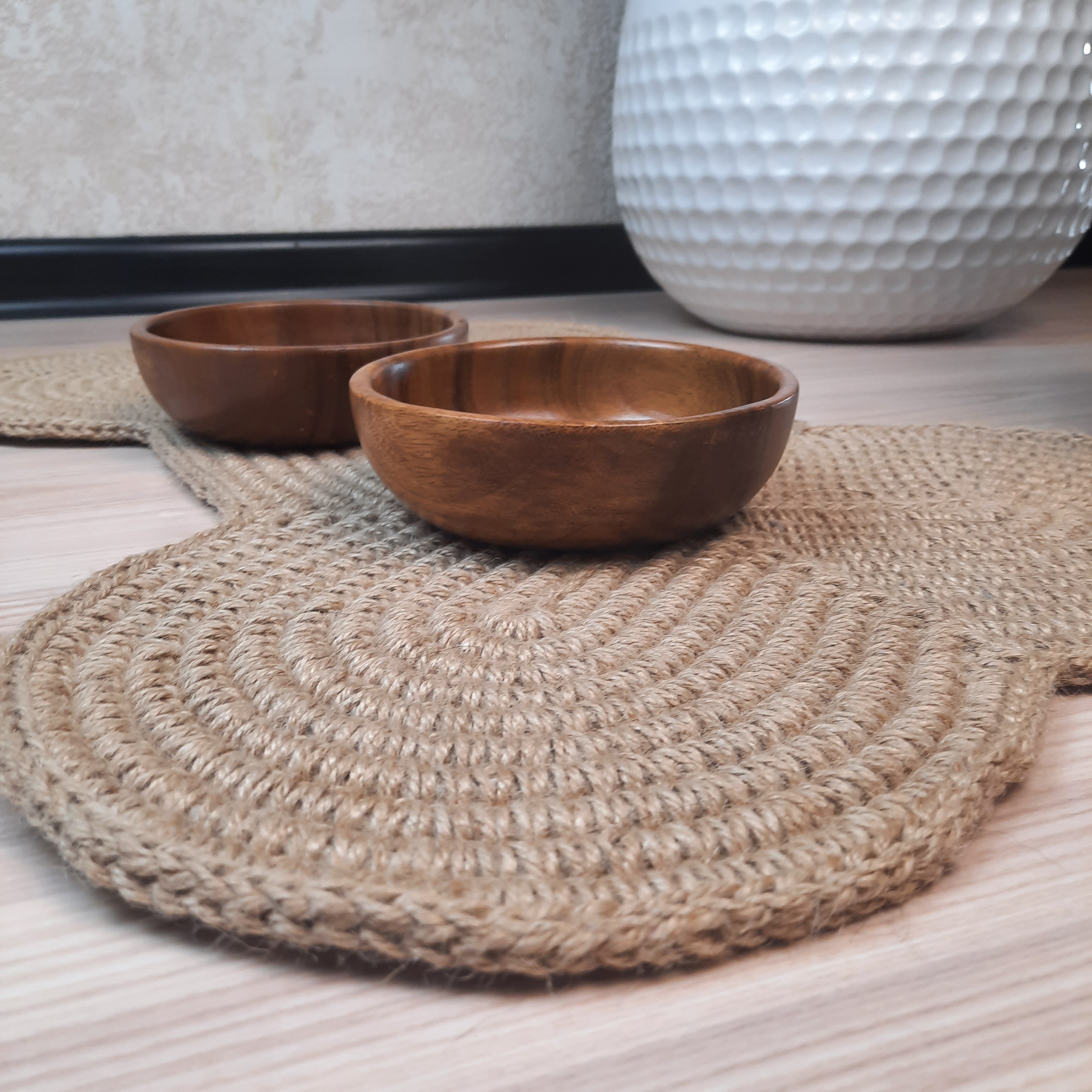 Dog Bowls Jute Placemat Large Pet Food Mat Dog Lover Gift Etsy