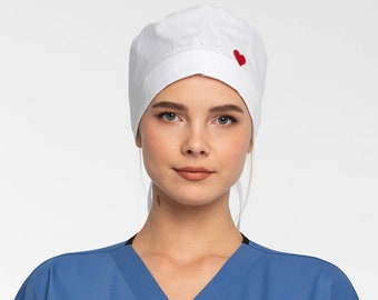 Dentist Cap Bouffant Surgical Bonnet Nurses Cap Women\u2019s Cotton Tech hat RN Hat Scrub Cap Chemo Hat American made Veterinarian Cap