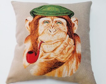 Monkey pillow case | Etsy Monkey pillow case | Etsy