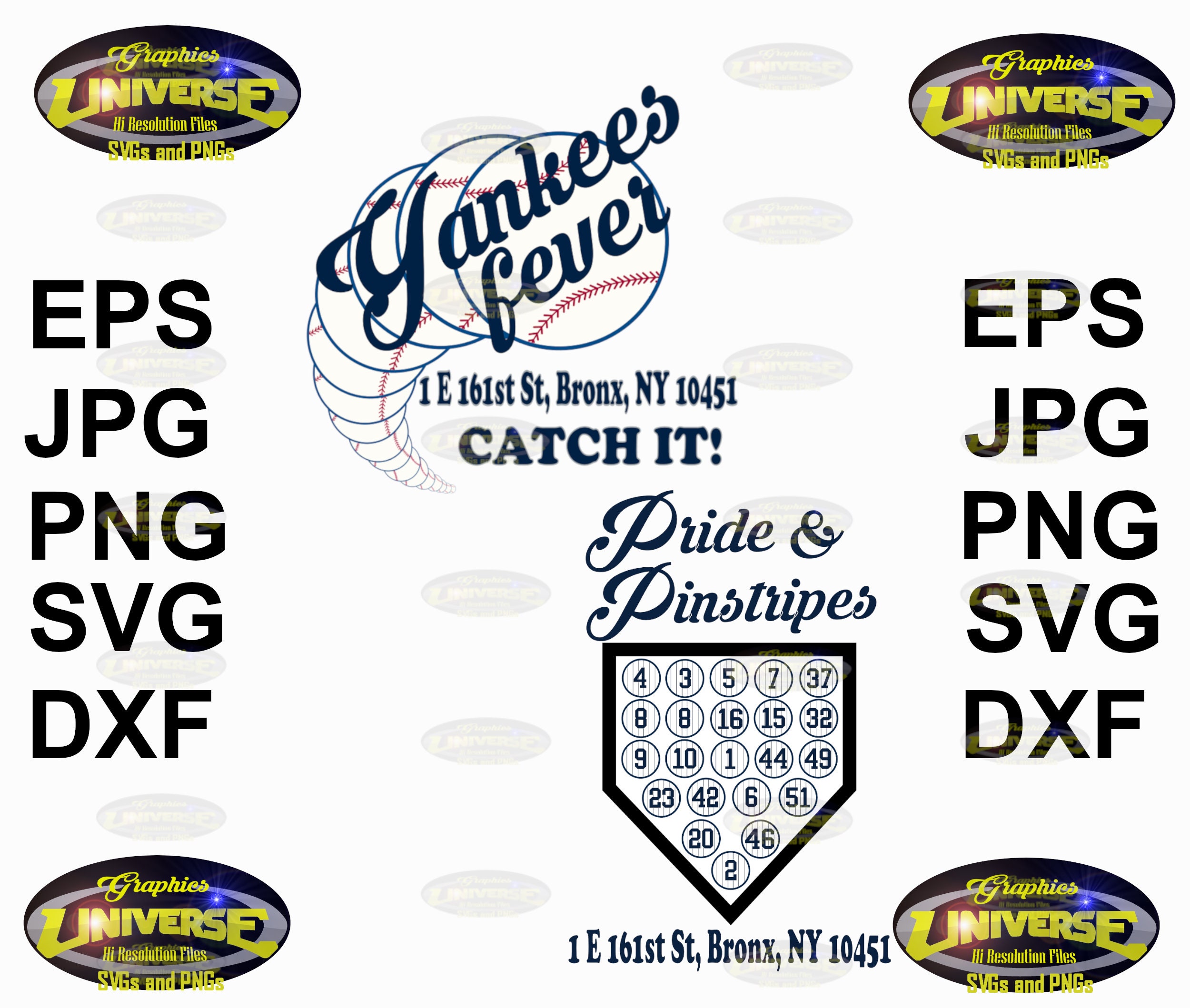 Download Bundle New York Yankees Svg Yankees Baseball Yankees Etsy