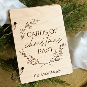Christmas Card Holder, Card Book, Gift For Host, Cards Keepsake, Card Storage, Custom Christmas Memory Book, Xmas Card Keeper, Host Gift