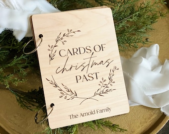 Christmas Card Holder, Card Book, Cards Keepsake, Card Storage, Custom Christmas Memory Book, Custom Card Keeper, Christmas Cards, Gift