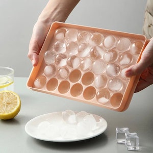 2 Pieces 4 Hole Ice Hockey Mold, Ice Cube Mold With Lid, Reusable