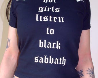 Hot Girls Listen To Black Sabbath Baby Tee