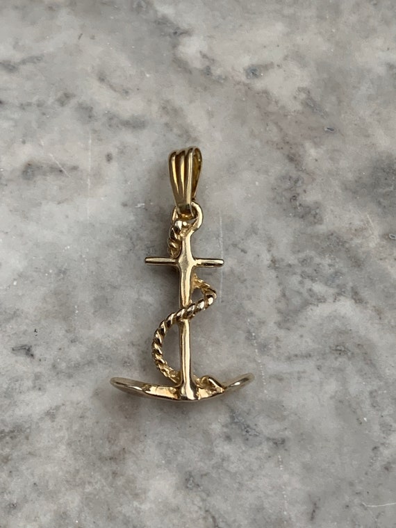 Elli Collana Donna In Argento 925 Con Ciondolo Ancora - Stile Marinaro, Lunghezza 45 Cm, Placcato Oro
