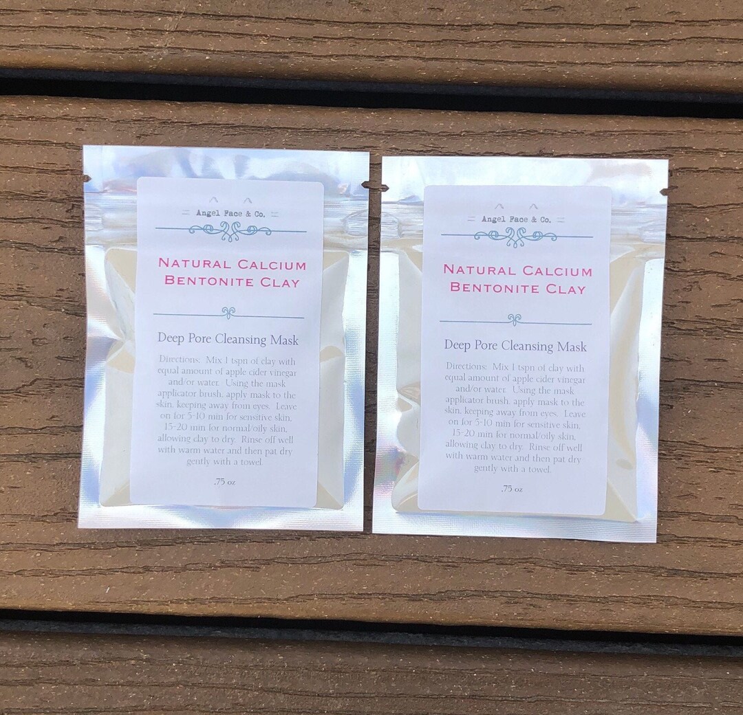 Pure Natural Calcium Bentonite Clay Powder 2 Packs Etsy