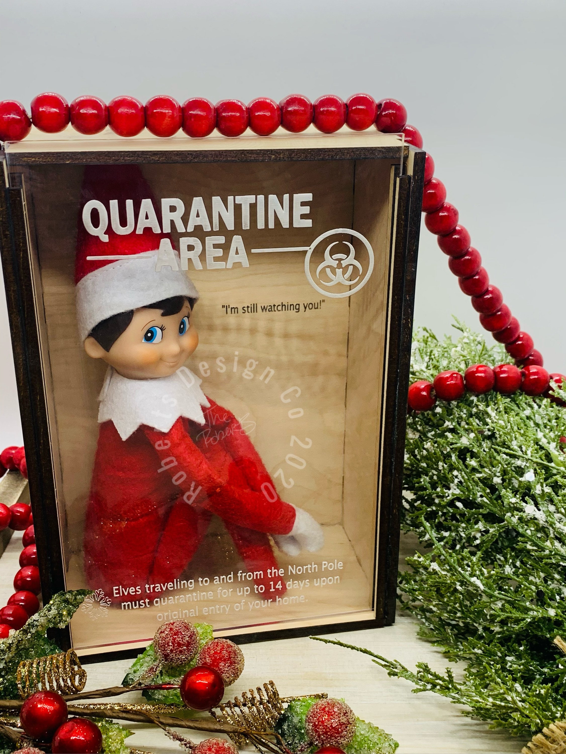 Christmas Elf Box Quarantine Box for Elf Etsy