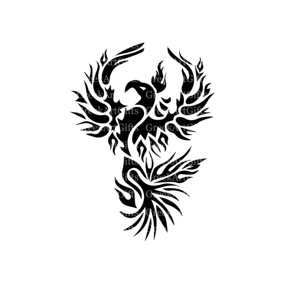 Phoenix Logo of Mythological Bird Graphic by krustovin · Creative Fabrica