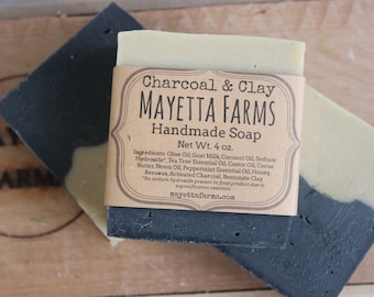 Charcoal & Clay goat milk soap
