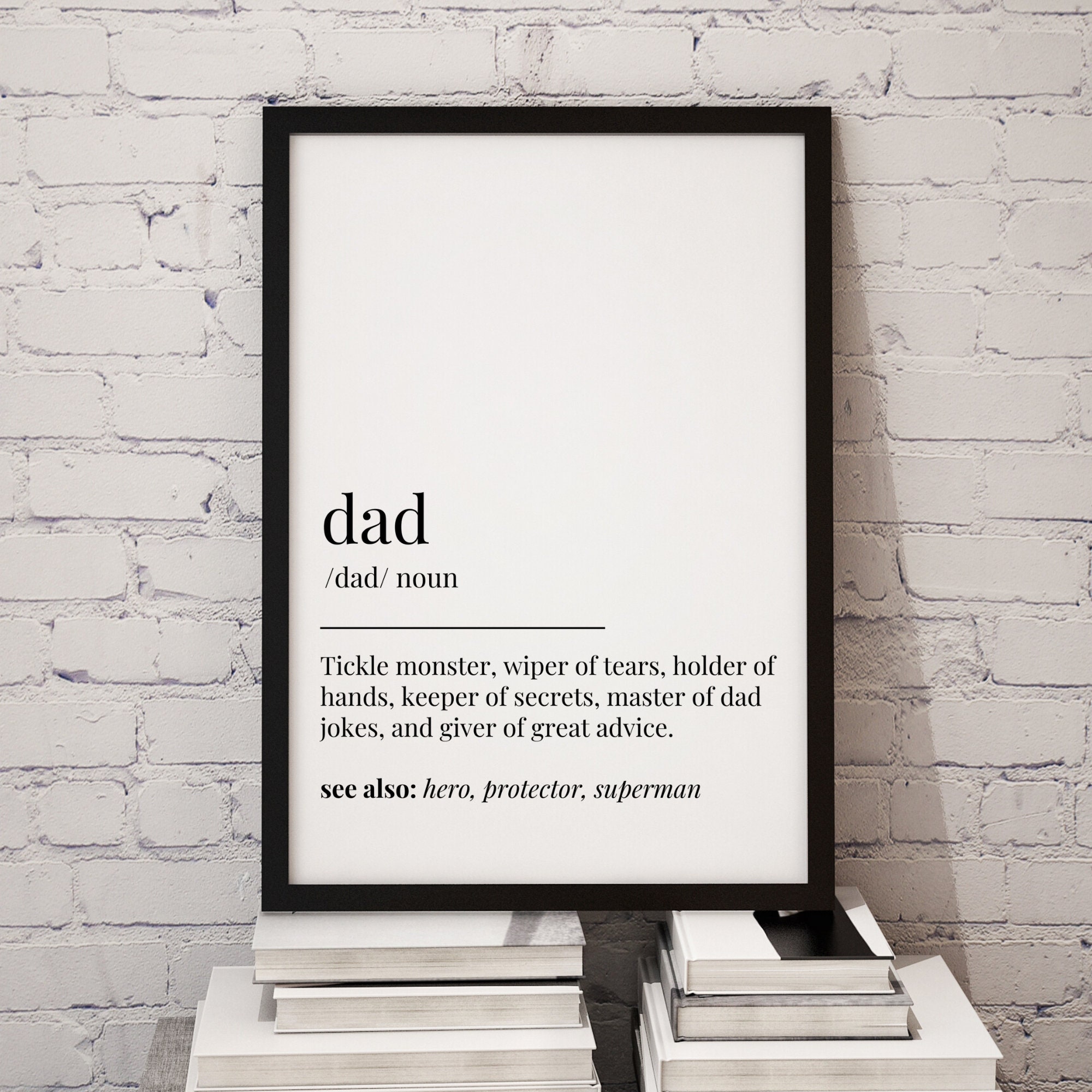 Dad Definition Printable Art Father's Day Gift Dad Quotes Print Dad ...