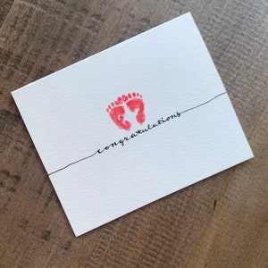 d'origine | Carte peinte de félicitations de bébé