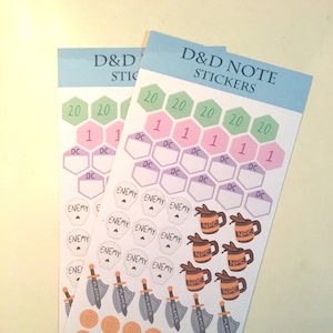 D&D Note Stickers