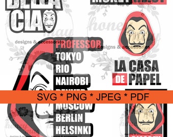 Download Money Heist Svg Etsy