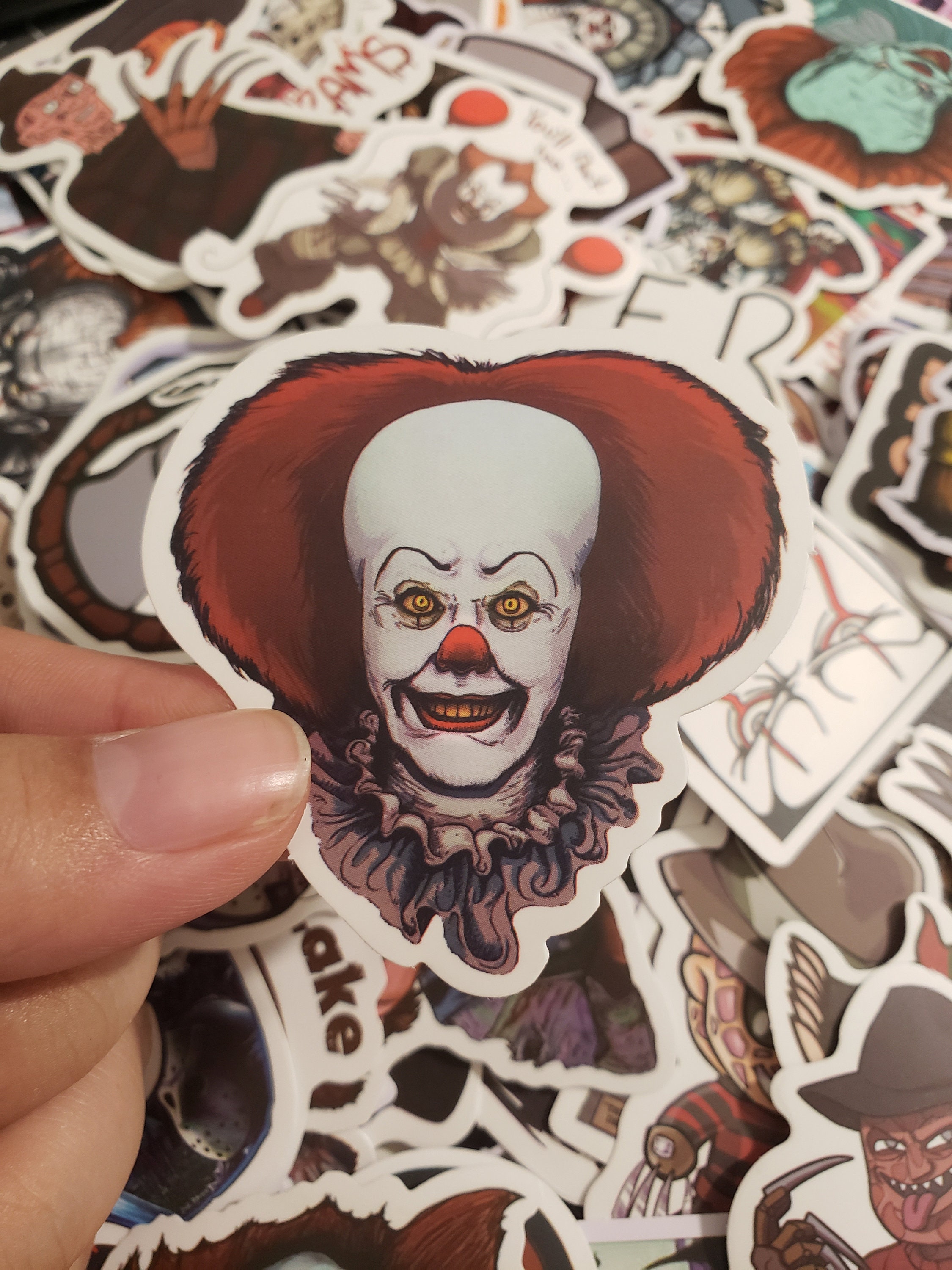 Horror Stickers Villain Movie Stickers 10 Pieces Assorted Etsy