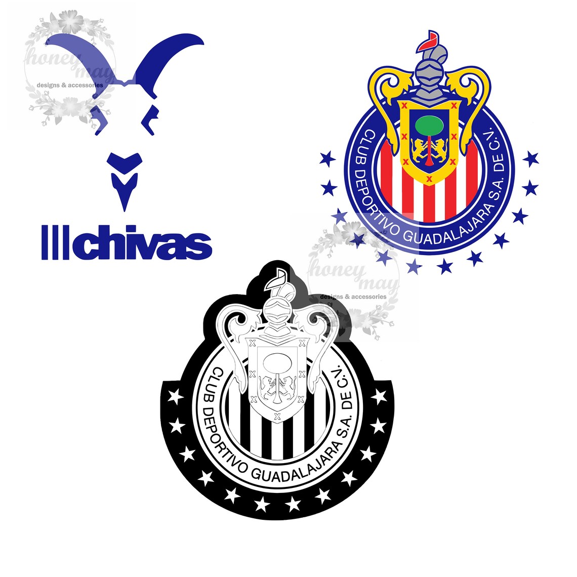 Soccer Chivas Guadalajara Chivas Logo Mexico SVG Digital Etsy