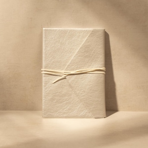 Gold Handmade A5 Lined Journal: Soft Faux Leather Wrap