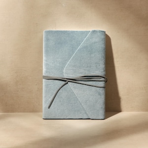 Blue Velvet Journal: Handmade Lined Notebook, A5 from Black Owned Business