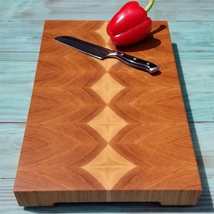 Endgrain Hickory cutting board
