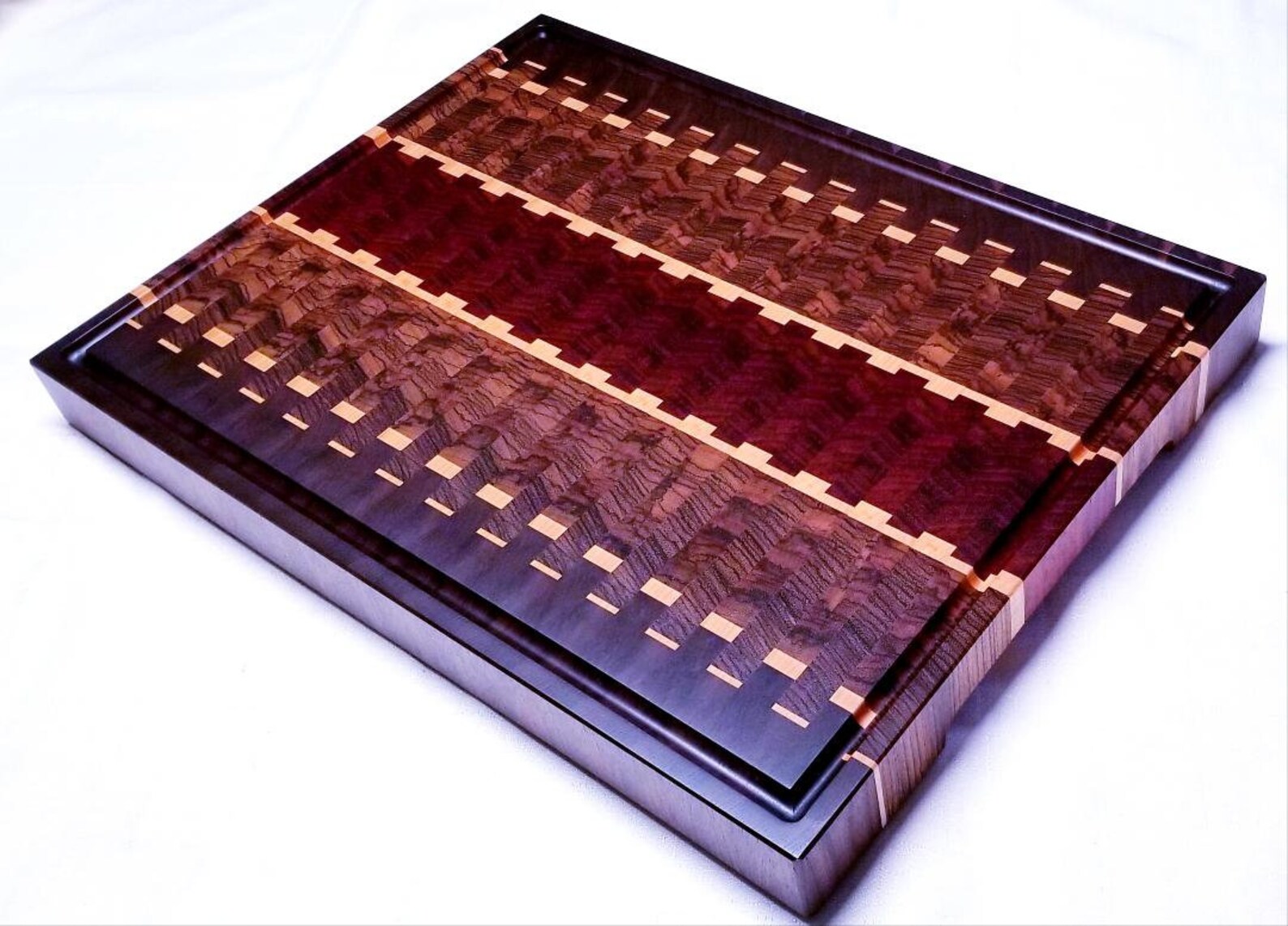 Zebra Wood End Grain Cutting Board Etsy