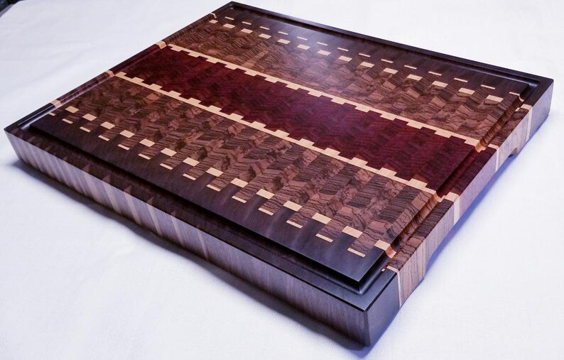 Zebra Wood End Grain Cutting Board Etsy