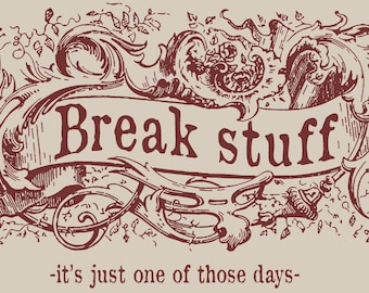 Camiseta con frase "ROMPE COSAS" de Lim Bizkit