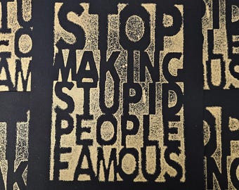 Toppa punk da cucire STUPID FAMOUS 11 x 14