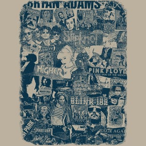 T-shirt collage art nostalgie pour enfants des années 90