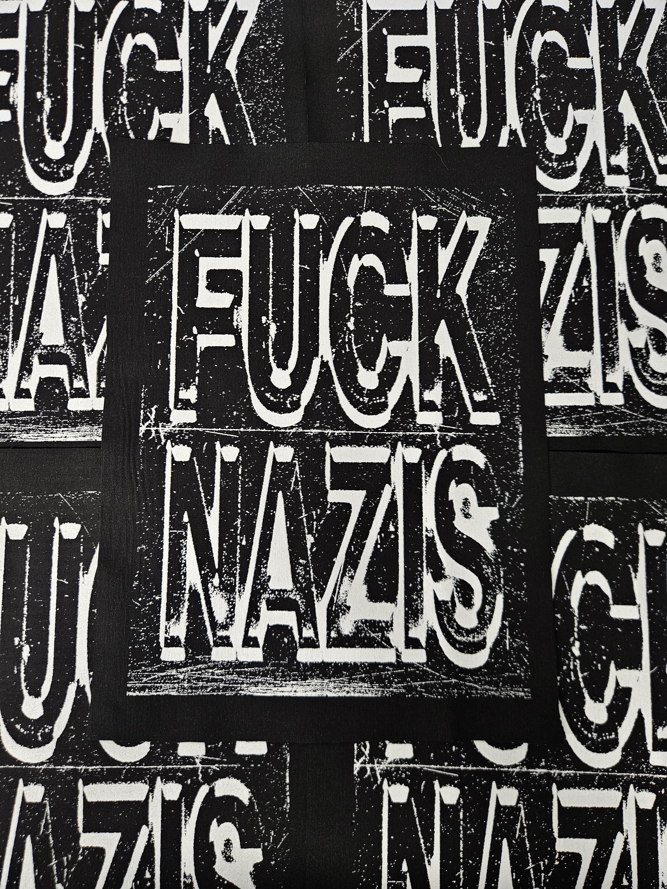 FCK RACISM Backpatch Sew on Punk Patch 11 X 14 - Etsy