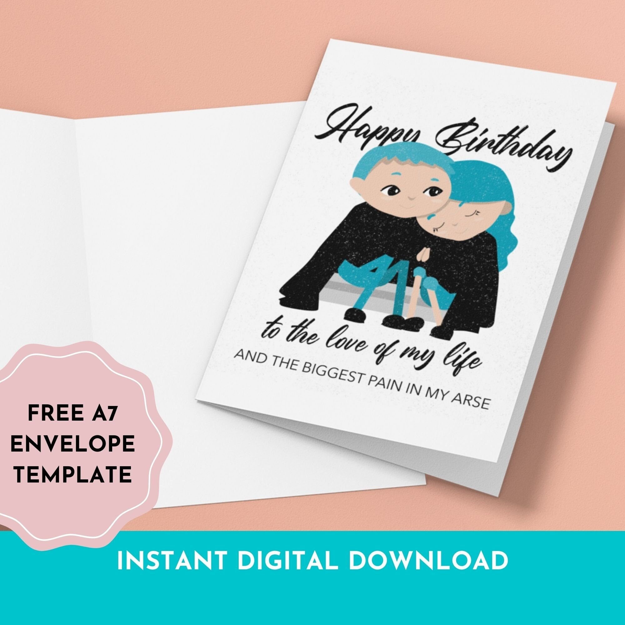 Birthday Card For Boyfriend Template