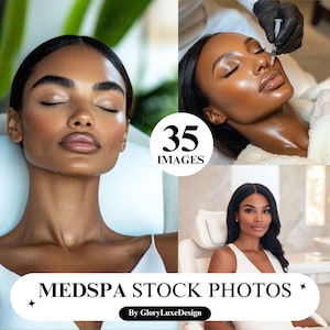 African American Medspa Stock Photos Bundle, Nurse Injector Stock Photos, Botox Stock Image, Lip Filler Stock Photo, Botox Post