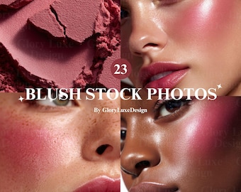 Blush Beauty Stock Photos, Diverse Beauty models: 23 Makeup Images