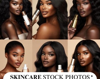Melanin Skincare Stock Photos: African American Beauty Models (AI Images)