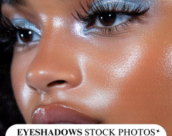 Eyeshadow Stock Photos: Glamorous AI Model Images, MUA Branding