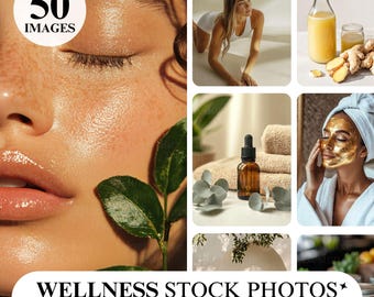 Wellness Stock Photos: Minimalist Lifestyle Images (Digital Download)
