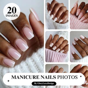 Nail Technician Beauty Stock Photo, Nail Art Stock Photo Bundle, African American models, Nail Branding, Nail Model Stock Photos