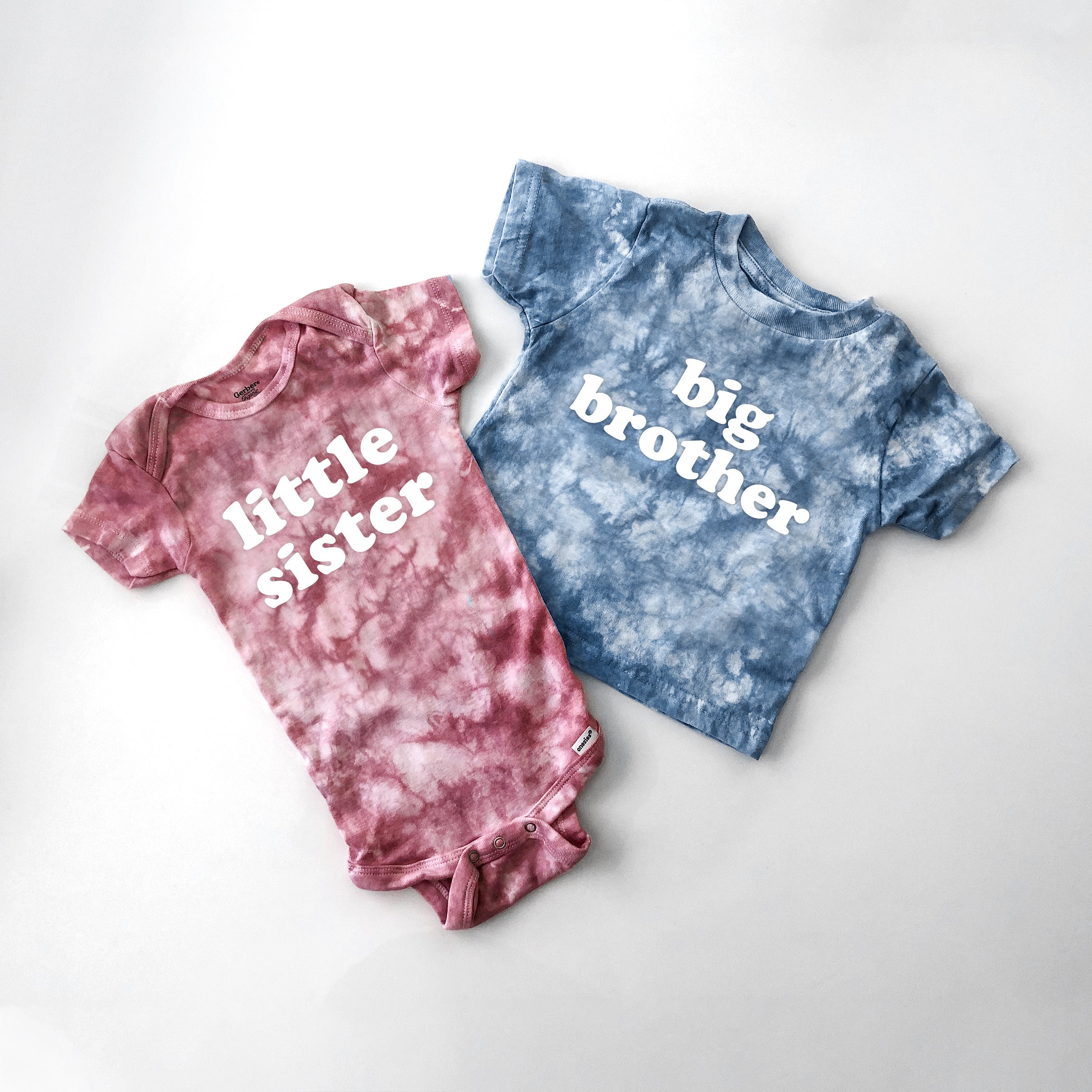 Tie dye kid's T-Shirt - Big Bro/Big Sis – Blue Leaf Designs