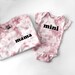 Custom Mama and Mini Matching Tie Dye Mom and Baby Shirts and Onesies or Toddler Tees