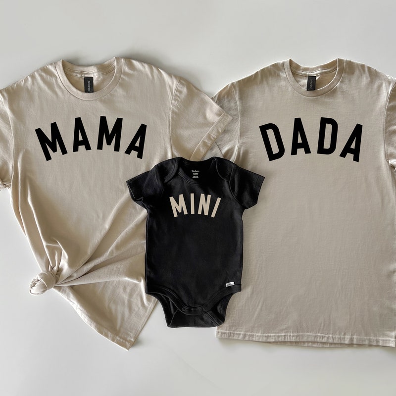 Mom Dad Baby Outfit - Etsy